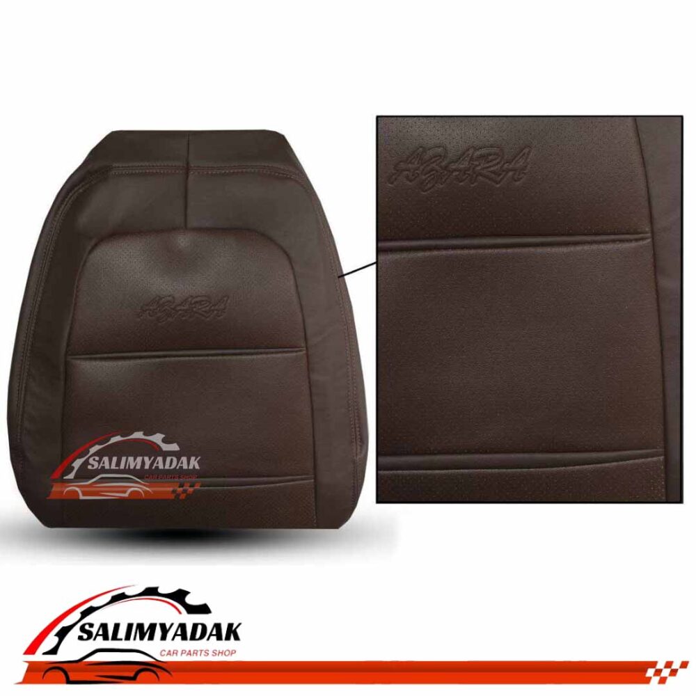 روکش صندلی هیوندای آزرا قدیم 2006-2011 چرم رنگ قهوه‌ای موکا