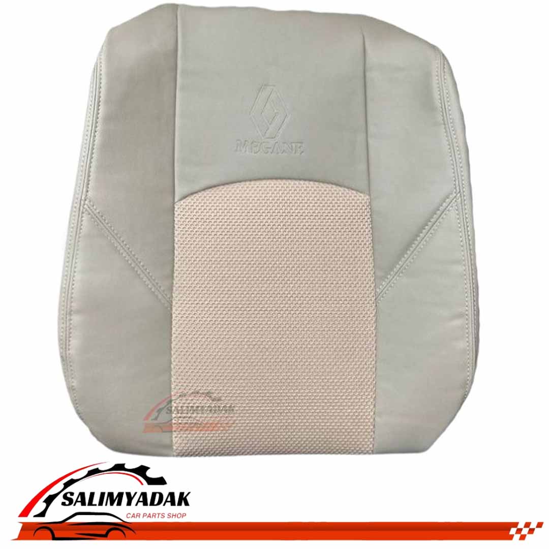 روکش صندلی رنو مگان 2000 چرم پارچه رنگ کرم استخوانی