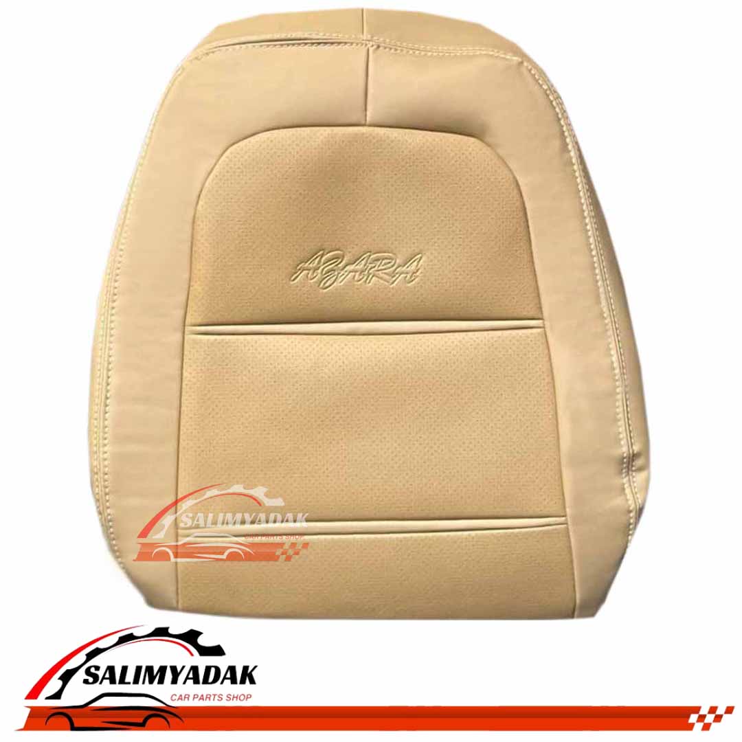 روکش صندلی هیوندای آزرا قدیم 2006-2011 چرم وارداتی رنگ کرم زرد