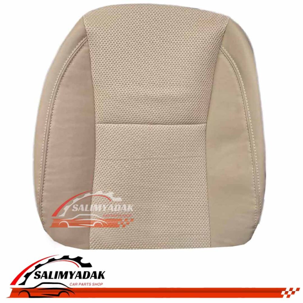 روکش صندلی ام وی ام mvm 315 چرم وسط پارچه اسپایسر تور رنگ کرم زرد