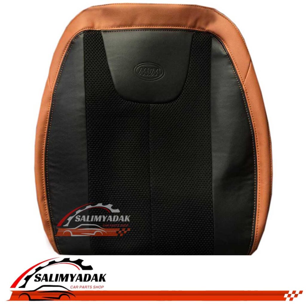 روکش صندلی ام وی ام ایکس ۳۳ کراس – mvm x33 cross چرم وسط پارچه رنگ مشکی کنار مارون