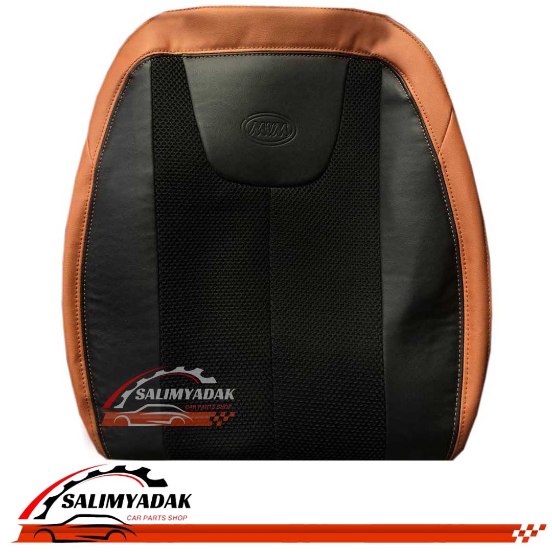 روکش صندلی ام وی ام ایکس ۳۳ کراس – mvm x33 cross چرم وسط پارچه رنگ مشکی کنار مارون