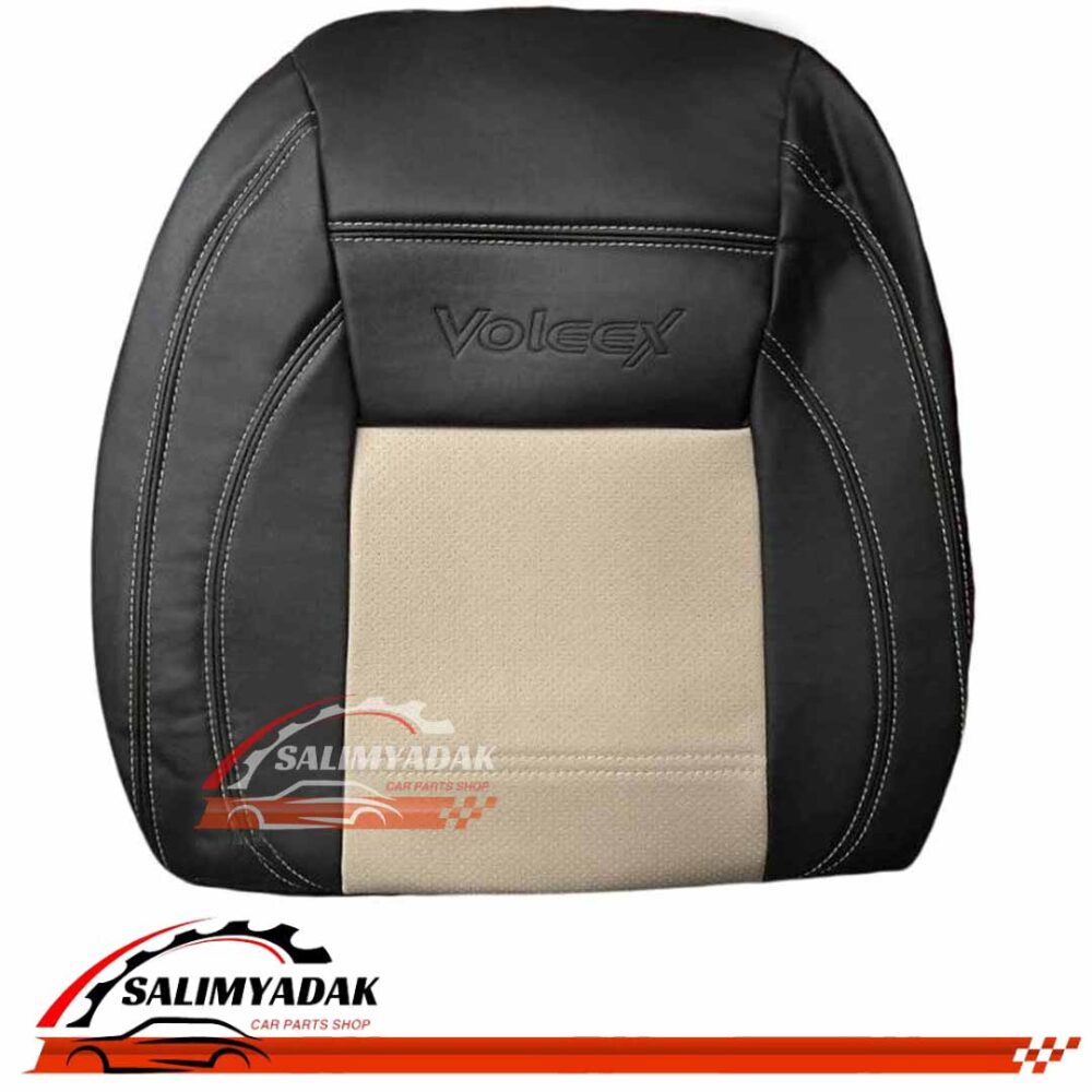 روکش صندلی ولکس C30 چرم مشکی کرم