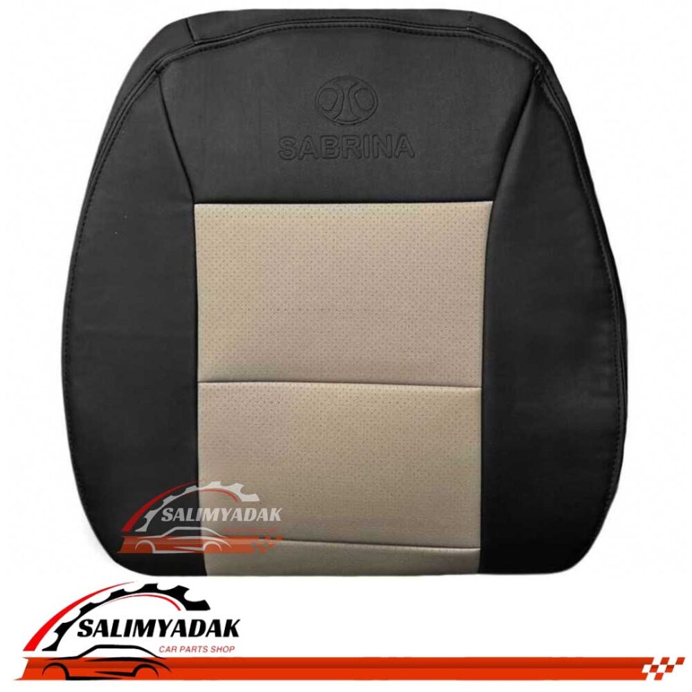 روکش صندلی بایک سابرینا چرم رنگ مشکی کرم