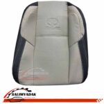 روکش صندلی تویوتا راوفور رافور RAV4 چرم رنگ کرم استخوانی نوار مشکی