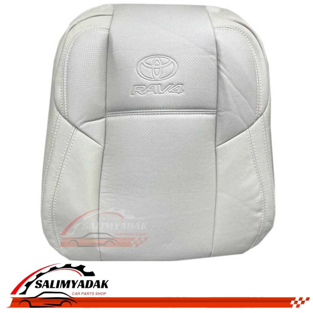 روکش صندلی تویوتا راوفور رافور RAV4 چرم رنگ کرم استخوانی