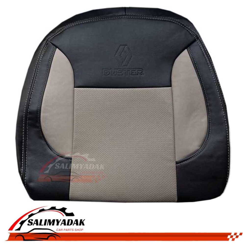 روکش صندلی رنو داستر DUSTER چرم رنگ مشکی کرم