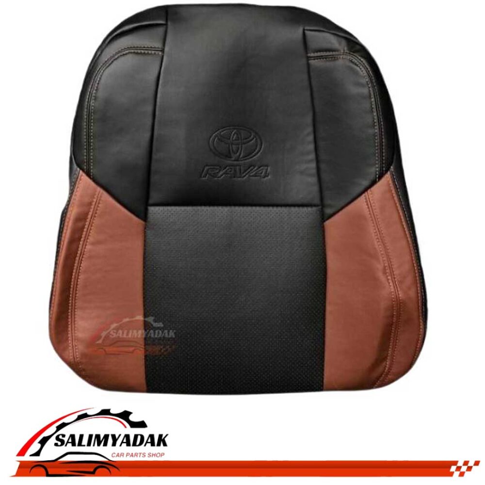 روکش صندلی تویوتا رافور (RAV4) چرم رنگ مشکی مارون