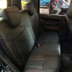 روکش صندلی سوزوکی جیمنی Suzuki jimny چرم رنگ مشکی دوخت قرمز