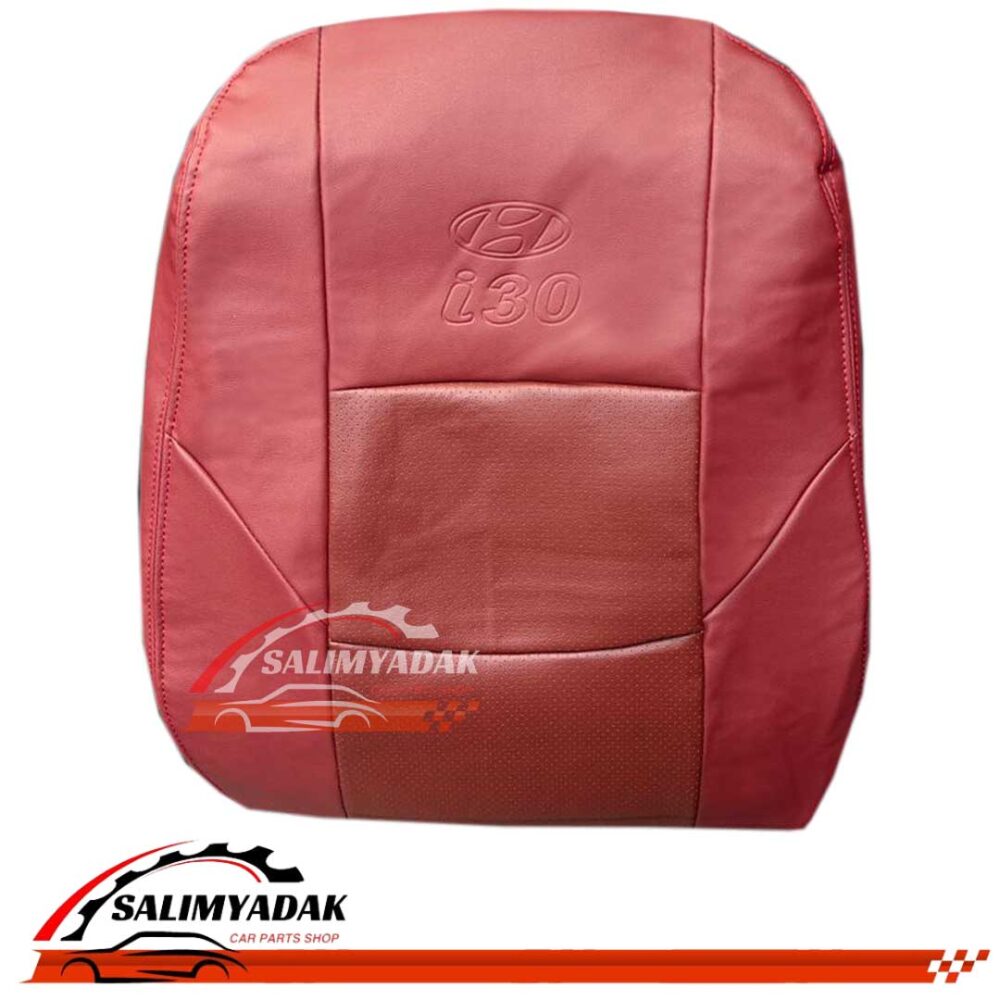 روکش صندلی هیوندای i30 چرم رنگ زرشکی