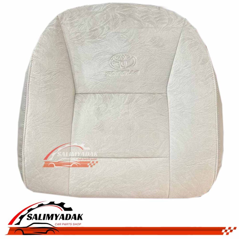 روکش صندلی کرولا قدیم 2006 - 2013 مخمل طرح جارویی رنگ کرم
