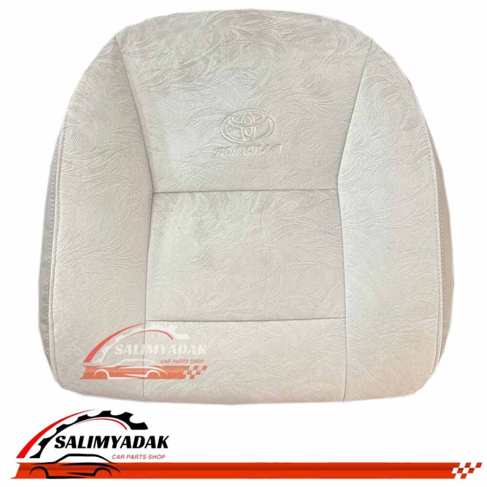 روکش صندلی کرولا قدیم 2006 - 2013 مخمل رنگ کرم استخوانی